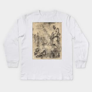 The Colossi of Numenor Kids Long Sleeve T-Shirt